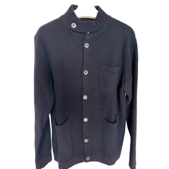 JOOST Men Winter Sweater High Neck Navy Blue Color Size XXL - Picture 1 of 7